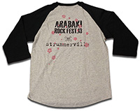 ARABAKI ROCK FEST.13 × STRUMMERVILLE 3/4SLEEVE SHIRTS＜ヘザーグレイ×ブラック＞::Back